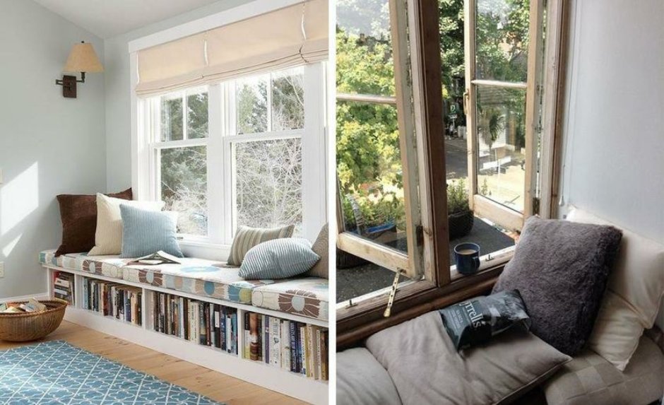 Окно с широким подоконником