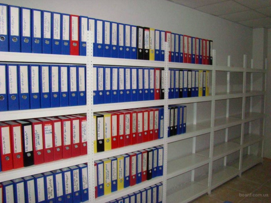 Архив документов в переплете для хранения