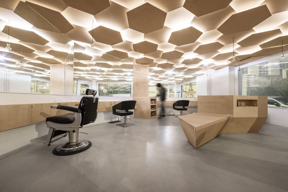 Фанерный потолок в интерьере