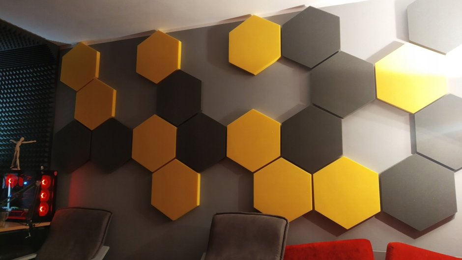 Hexagon Acoustic Panels стеновые панели звукопоглощающая панель