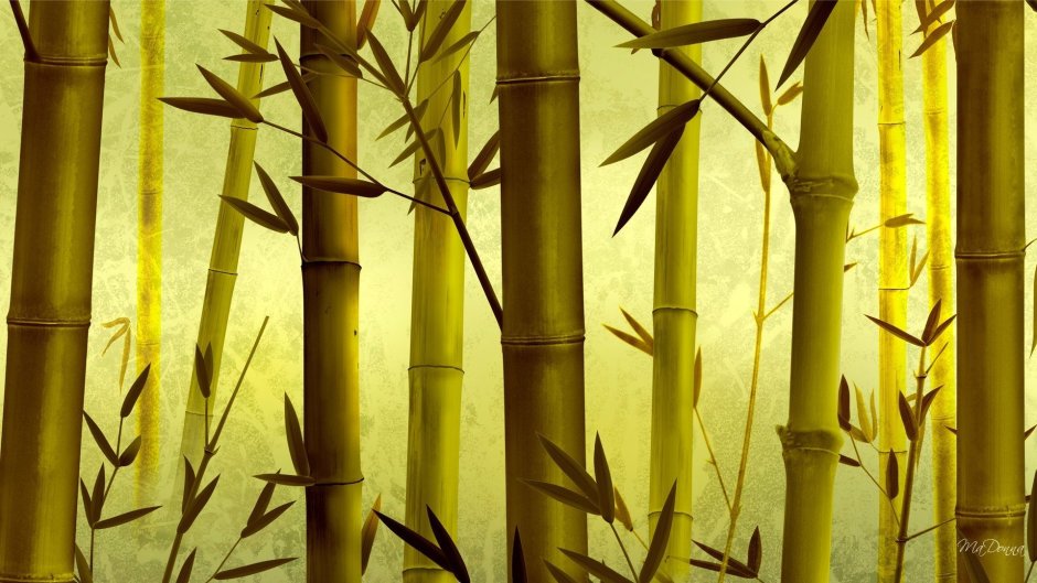 Бамбуковое панно в интерьере