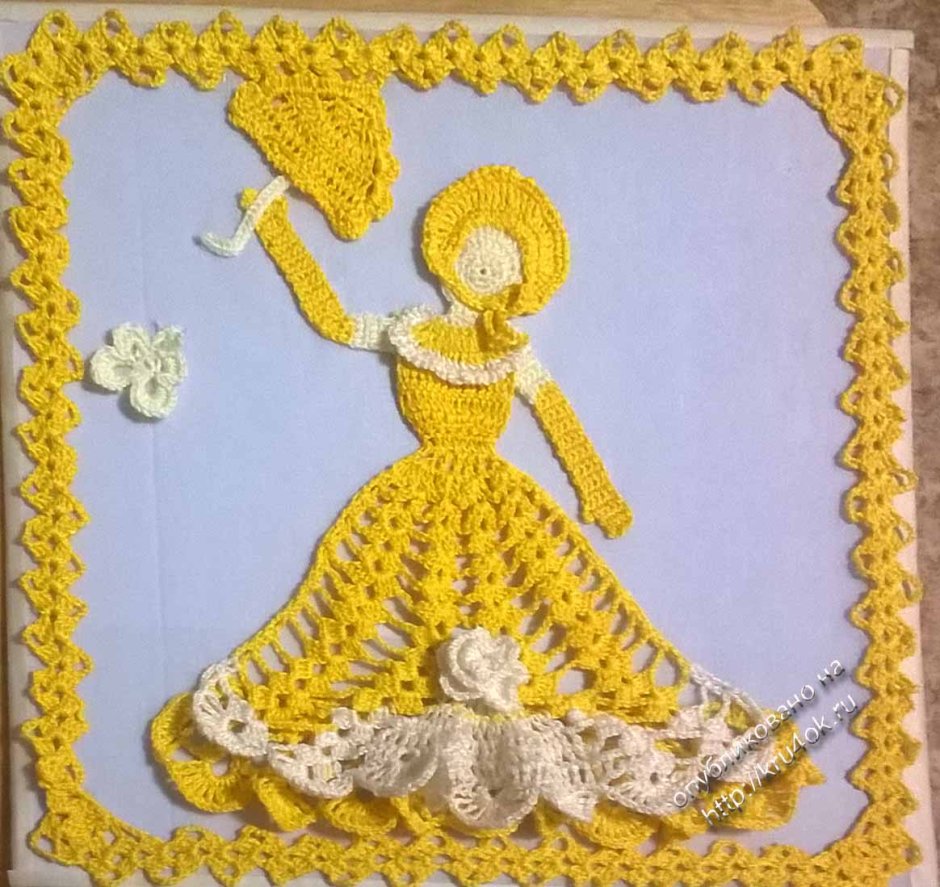 Поделки из вязаных салфеток