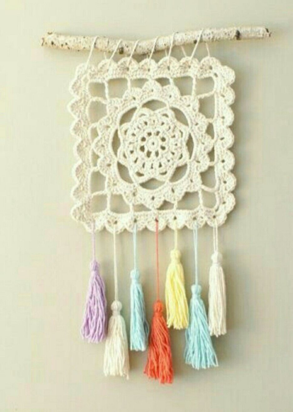 Вязаное панно