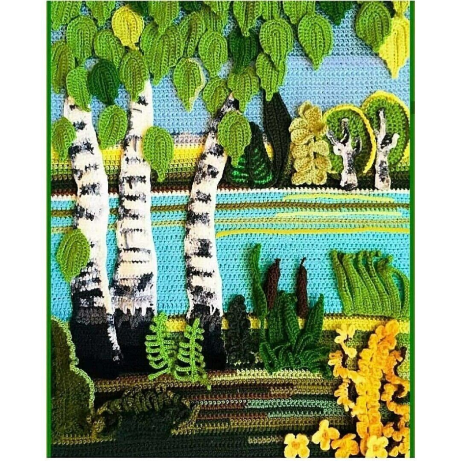 Вязание крючком панно