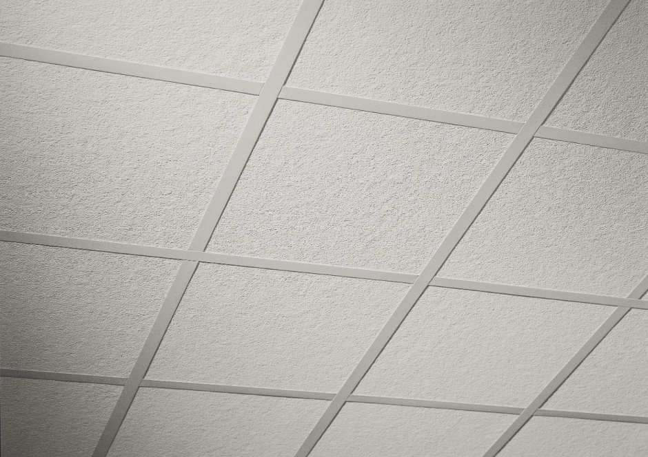 Плитка потолочная бесшовная полистирол белая Формат Лувр 50 x 50 см 2 м