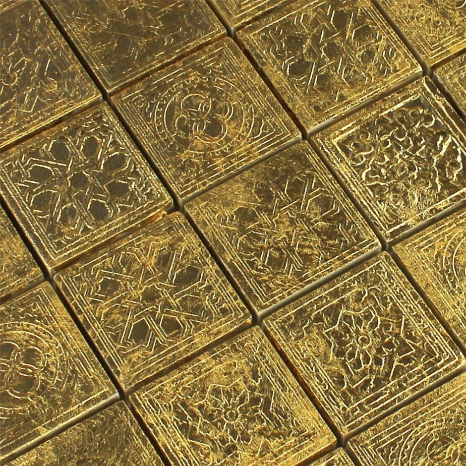 Плитка Испания сусальное золото 30x30