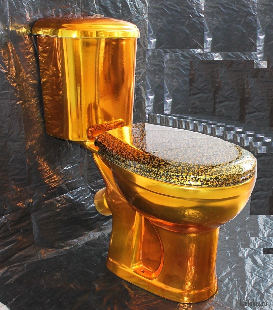 Чаушеску золотой унитаз