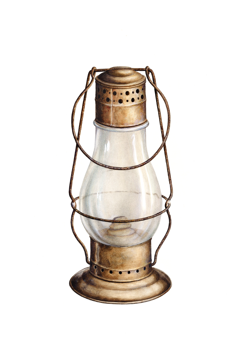 Старый Ржавый светильник