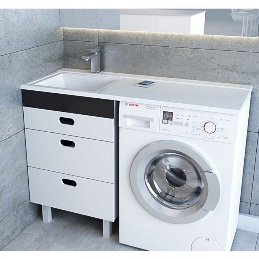 Умывальник "Cosmos-120" правый с кронштейнами (Andrea)