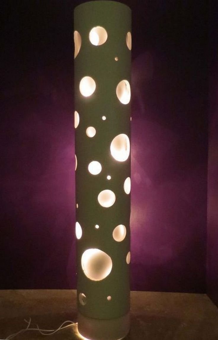 Светильник из пластиковой трубы