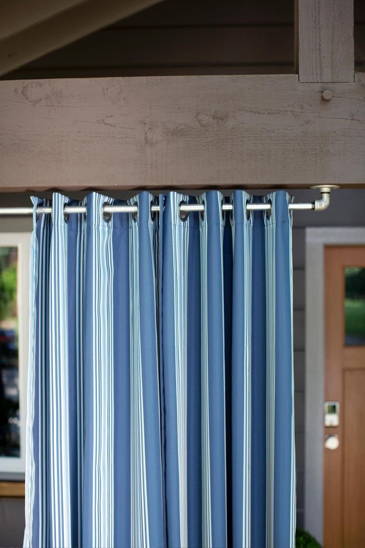 Карниз для штор на веранду