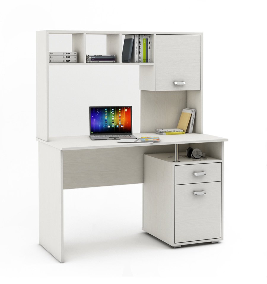 Стол компьютерный Домино Лайт скл-угл130+нклх120