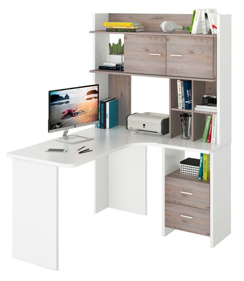 Компьютерный стол Мэрдэс скл-угл130+нклх120