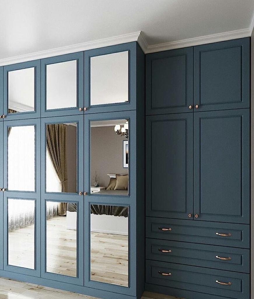 Шкаф распашной синий