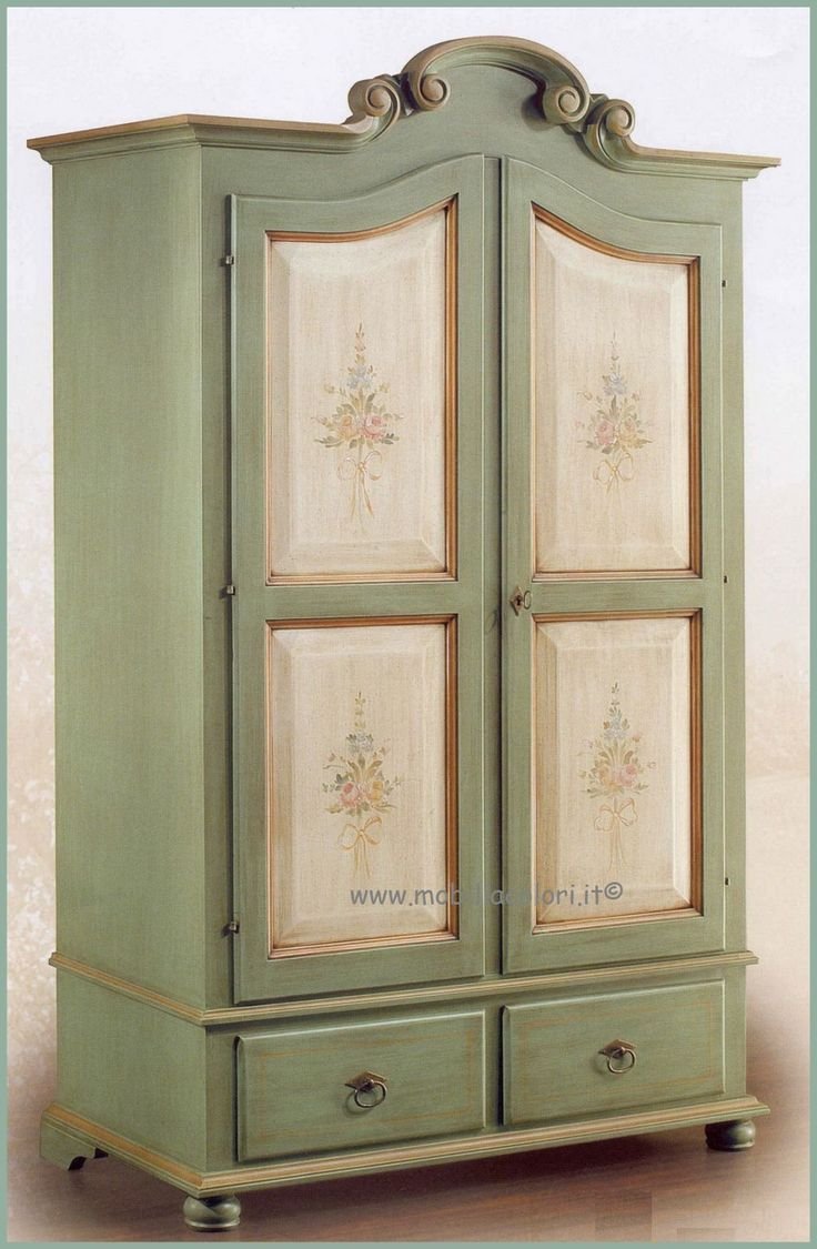 Шкаф белый Прованс в стиле лофт