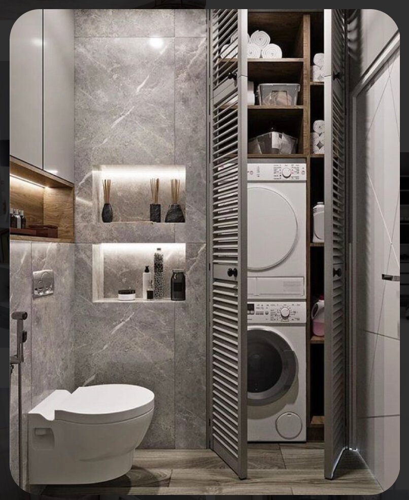 Современный шкаф для ванной