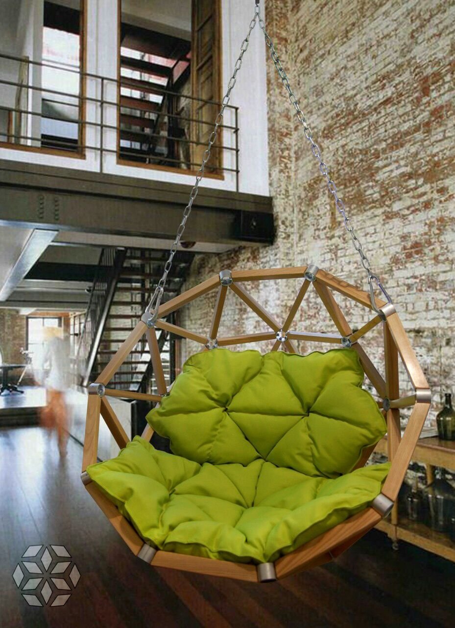 Лежак круглый из ротанга