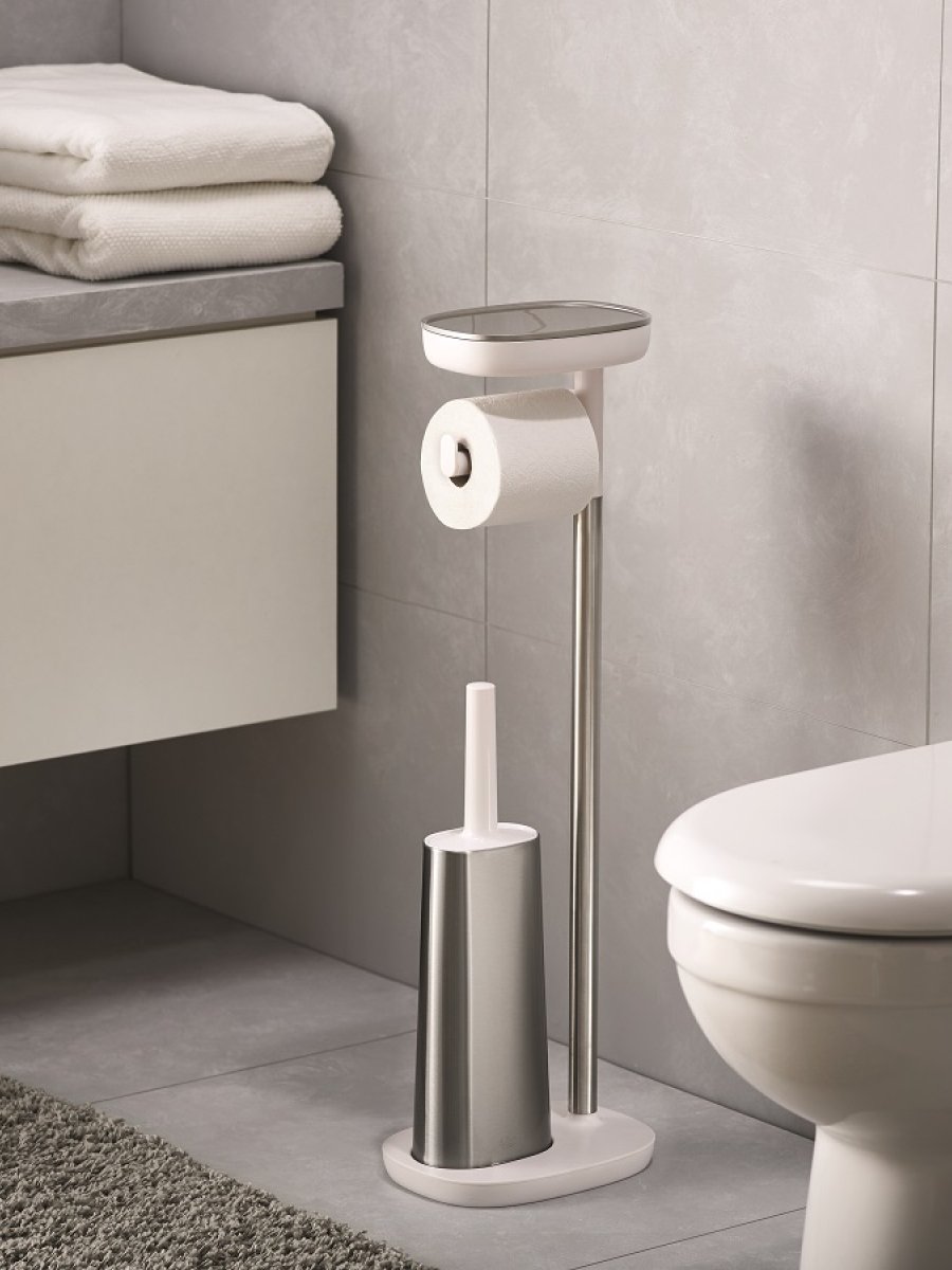 Держатель для туалетной бумаги с подносом EASYSTORE + ершик для унитаза Flex