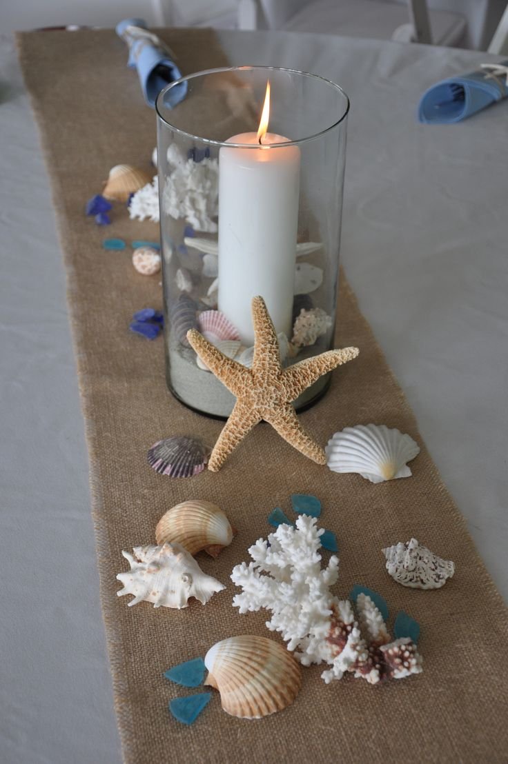Свечи в морском стиле
