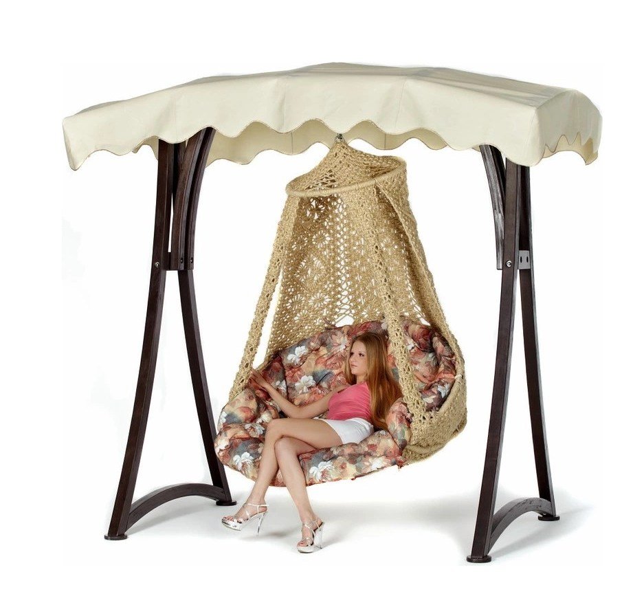 Качели садовые Garden way z003 трёхместные