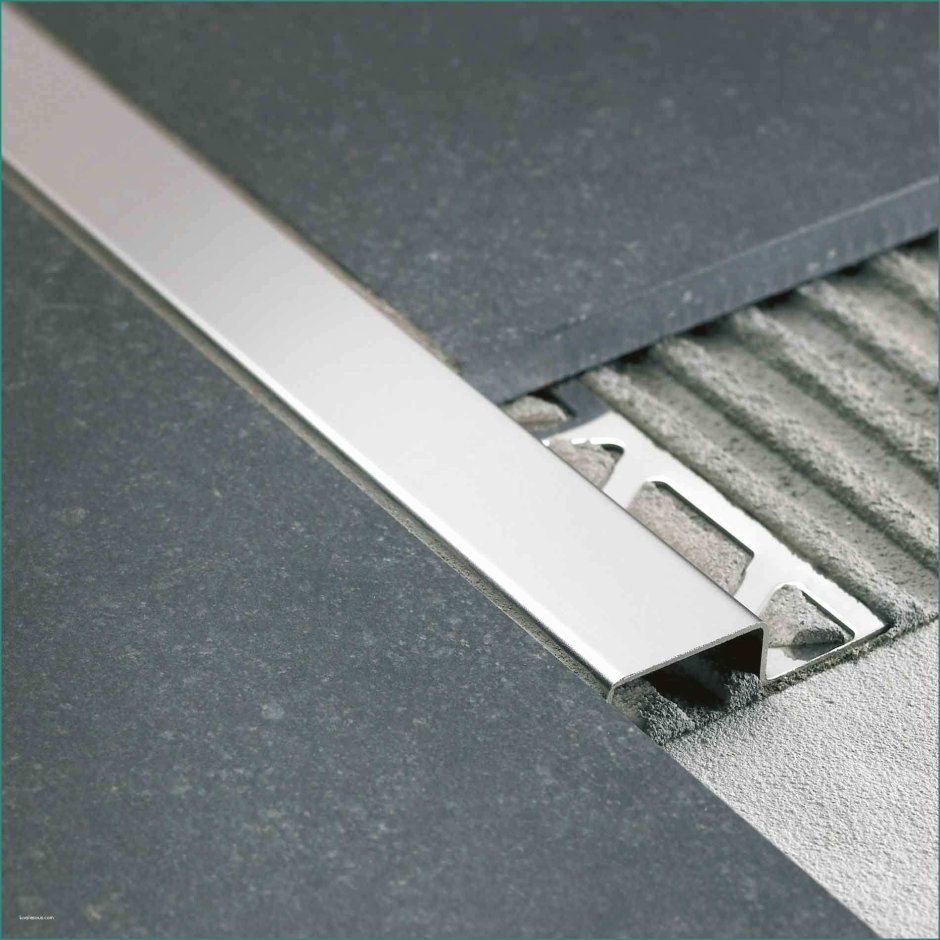ПЗ профиль стыковочный для плитки 10 мм из нержавеющей стали