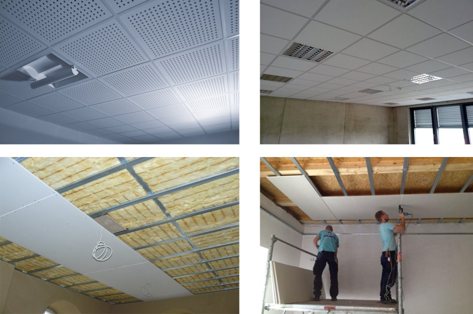 Перфорированная потолочная плита Uniproc 595x595