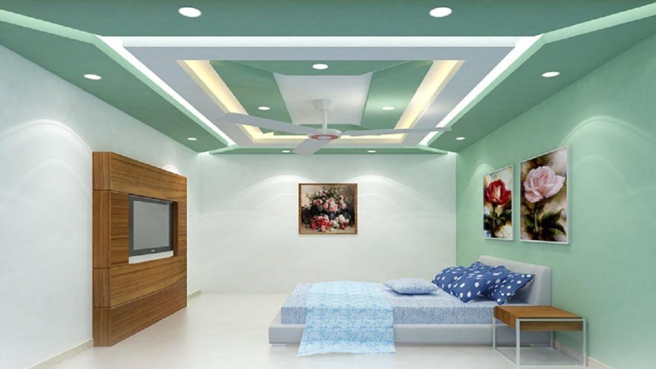 Натяжные потолки в частном доме