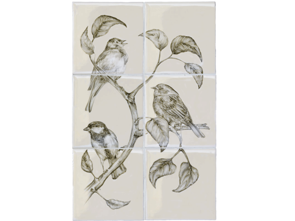Плитка с изображением птиц