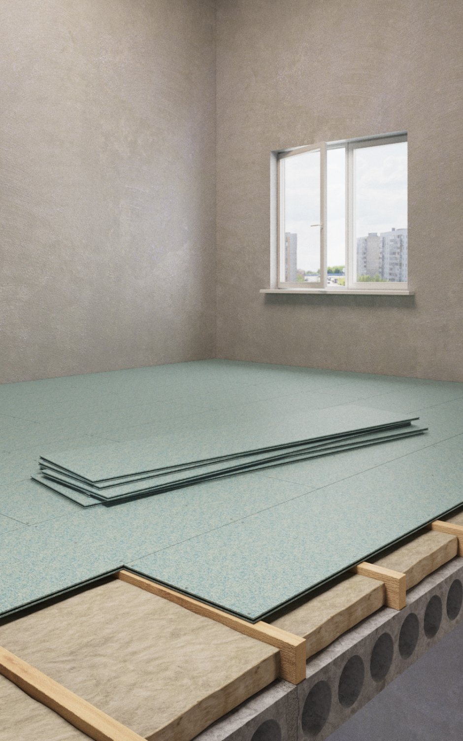 Плита ВДСПШ QUICKDECK professional 1830*600*22мм