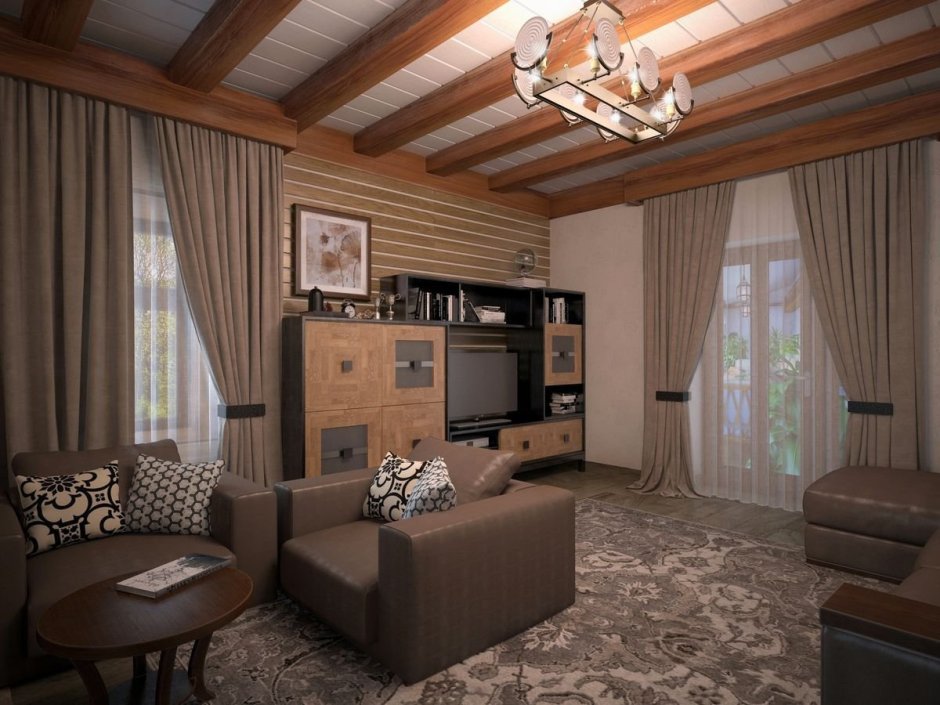 Небольшая гостиная в частном доме