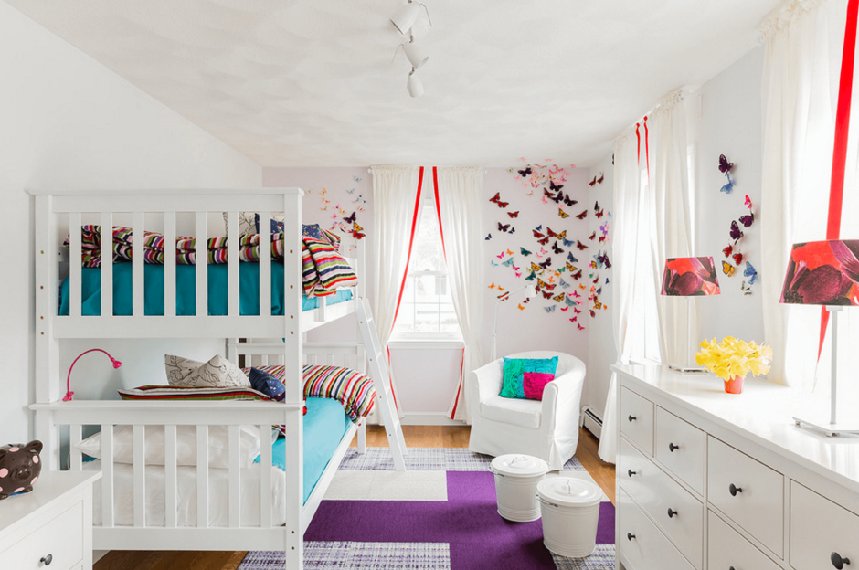 Большая детская комната дизайн