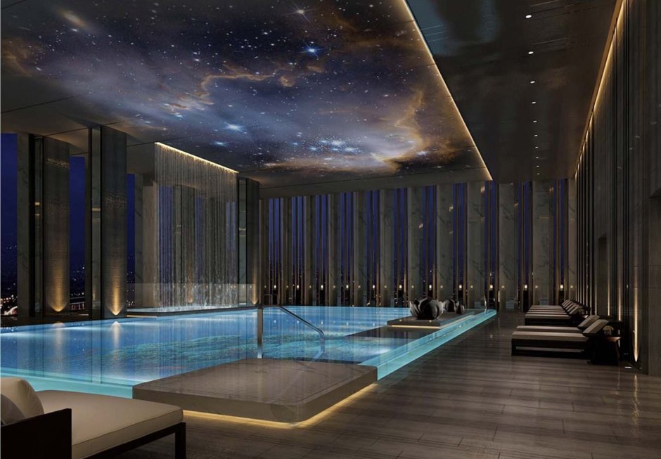 Красивые бассейны в коттеджах