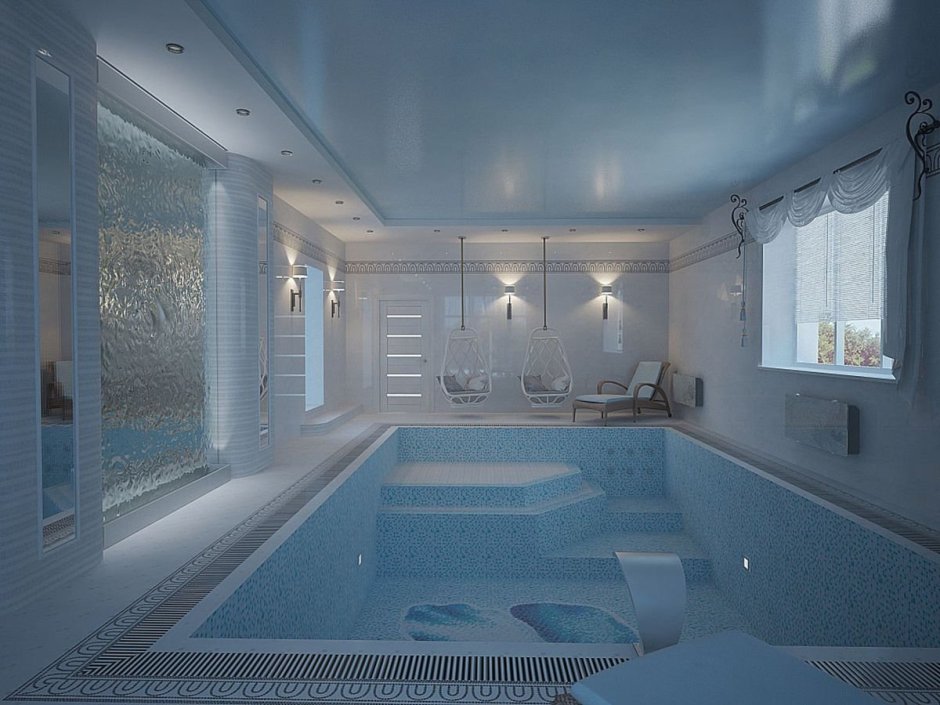 Внутренний дворик с бассейном