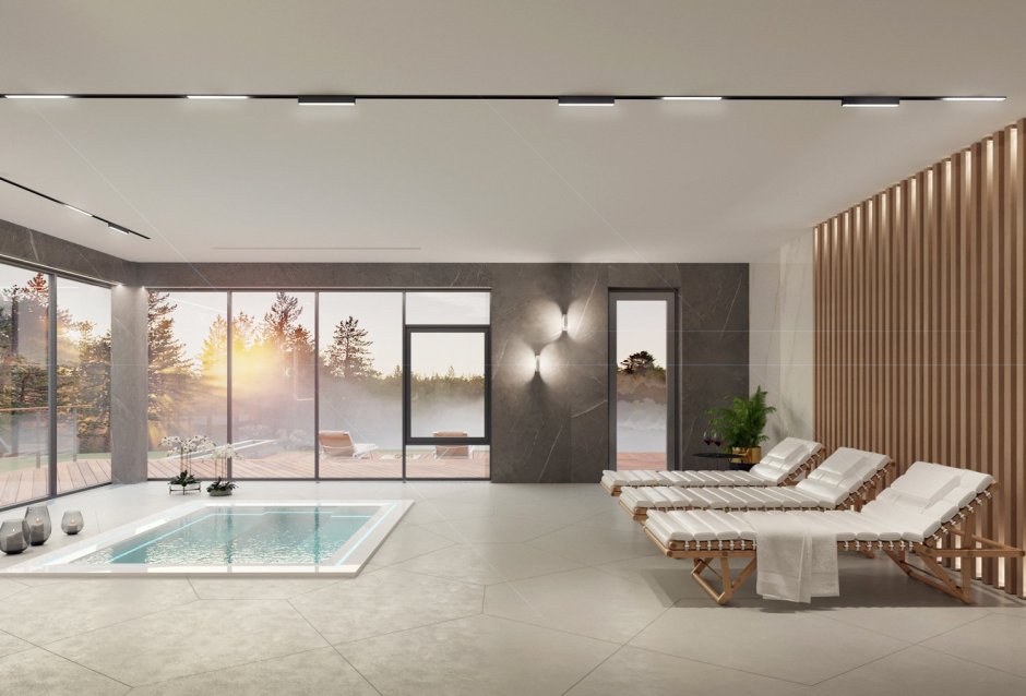 Бассейн в современном стиле