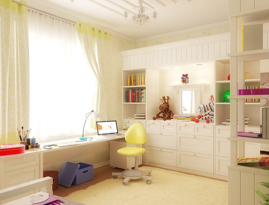 Детские комнаты для девочки школьницы