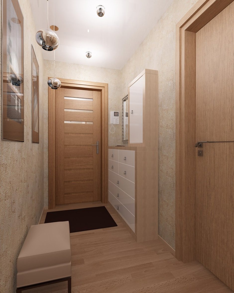 Прихожая в панельной двушке