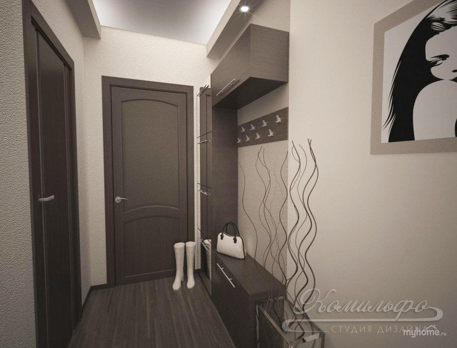 Прихожая в трехкомнатной квартире