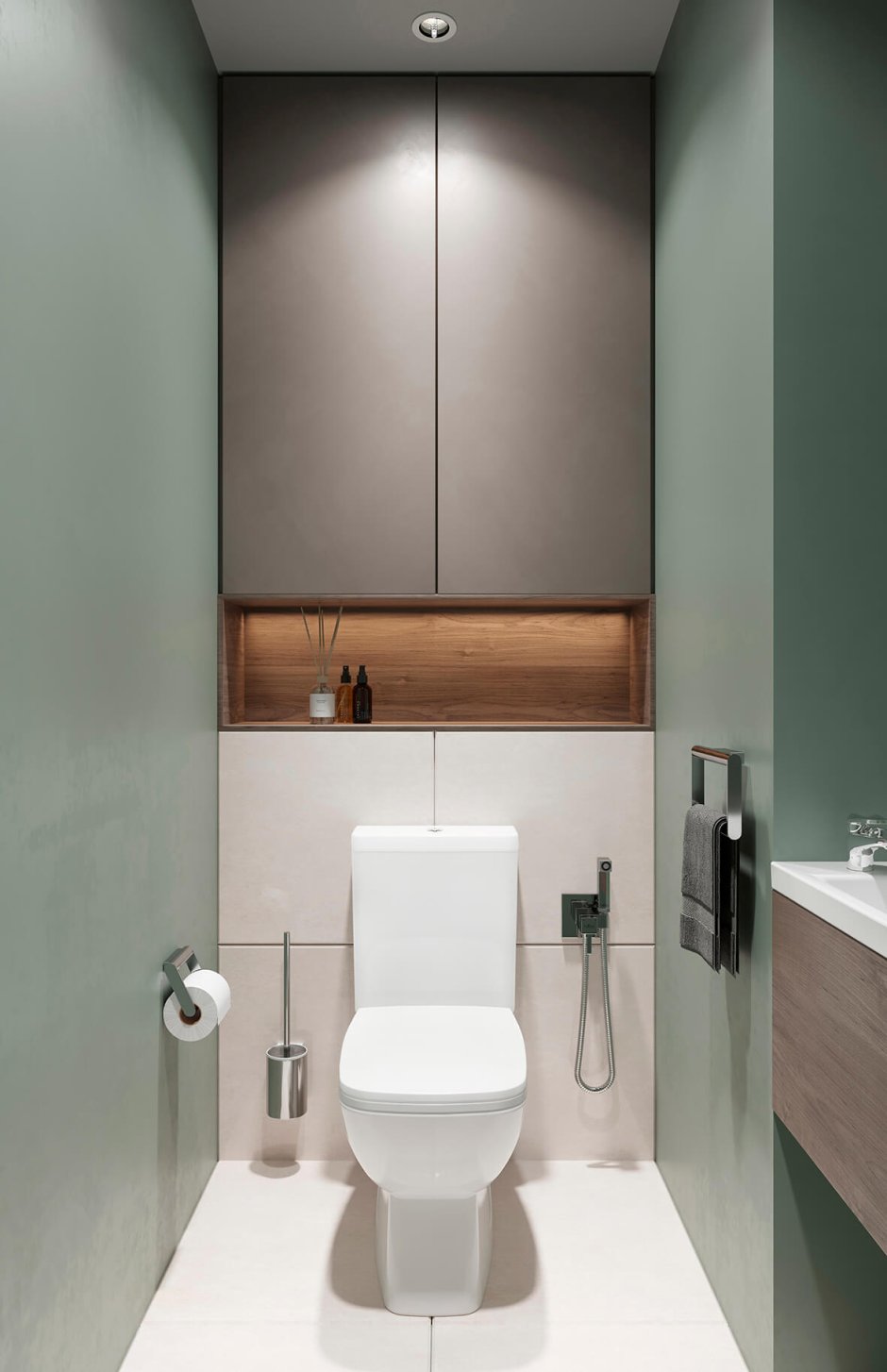 Туалетная комната с инсталляцией