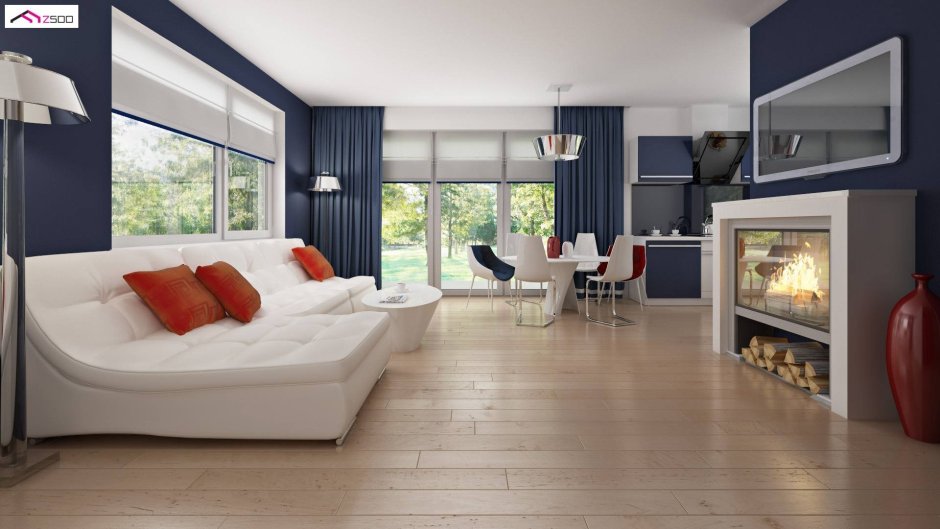 Интерьер одноэтажного дома