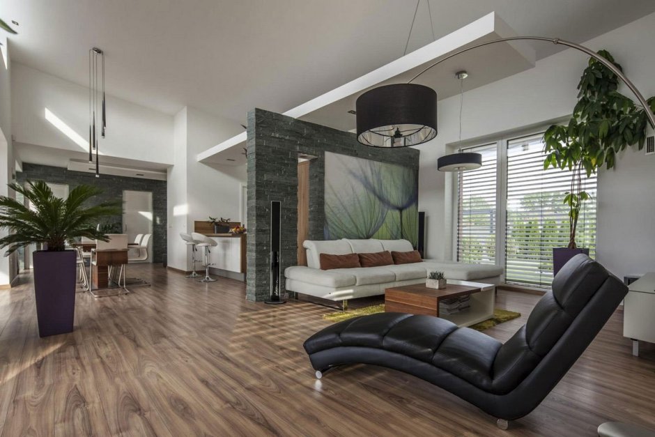 Интерьер одноэтажного коттеджа