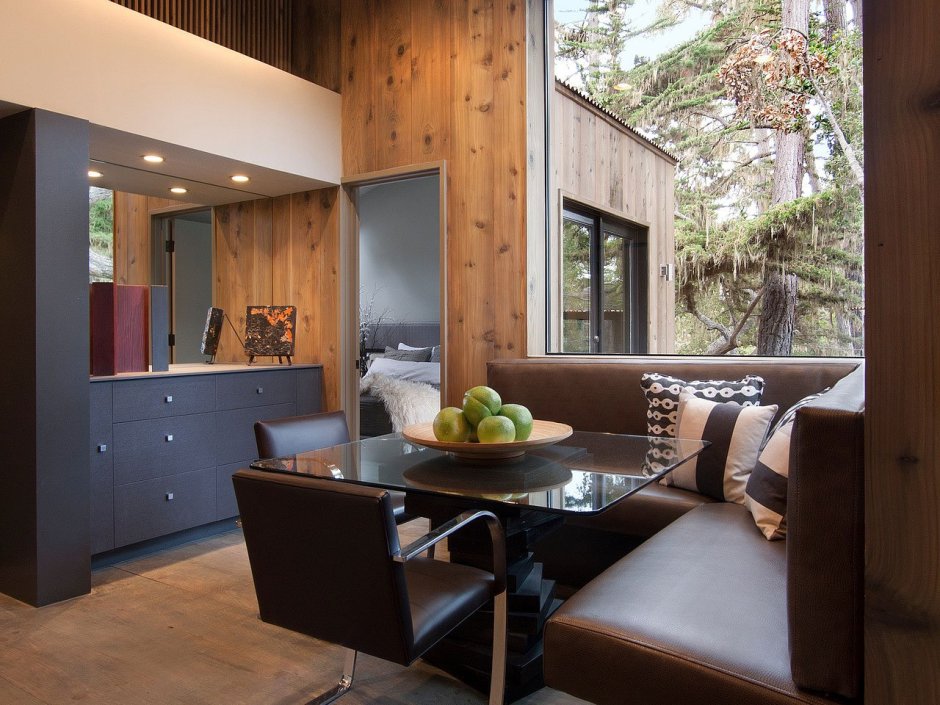 Дизайнерский одноэтажный дом студия