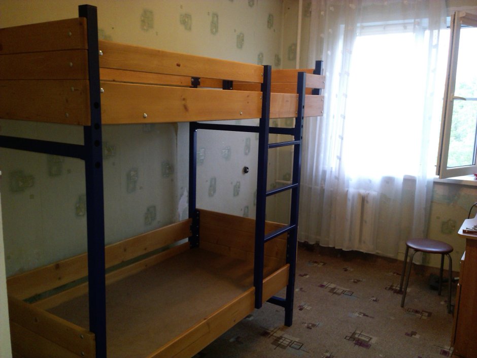 Кровать двухъярусная из массива Руфина 28