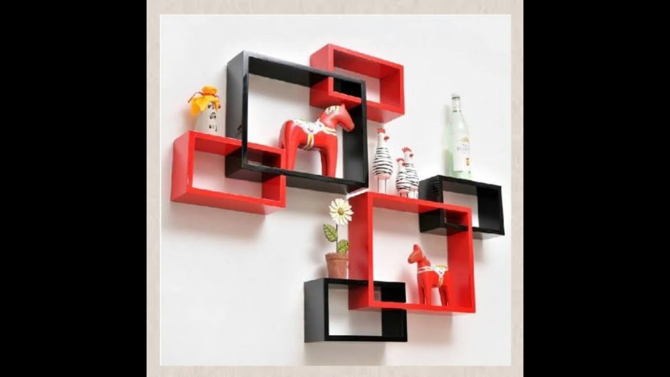 Полки настенные геометрические