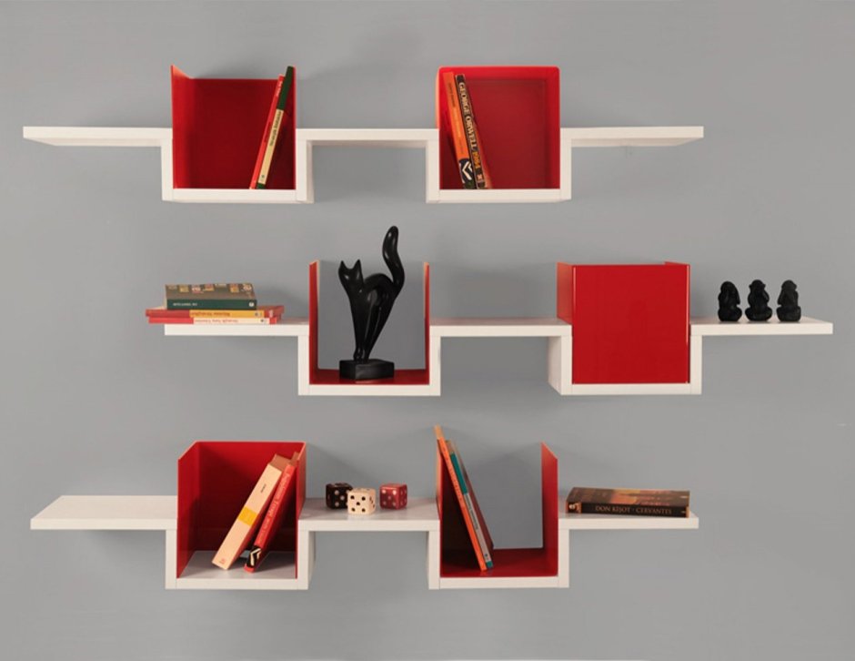 Креативная полка для книг