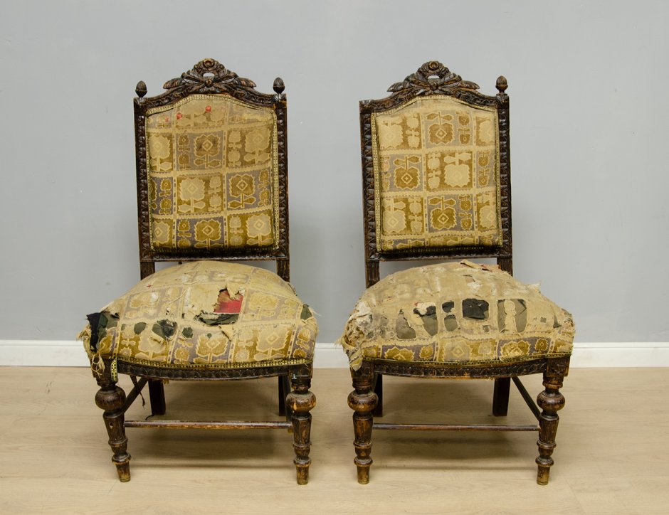 Антикварные старинные стулья Ренессанс 19 век