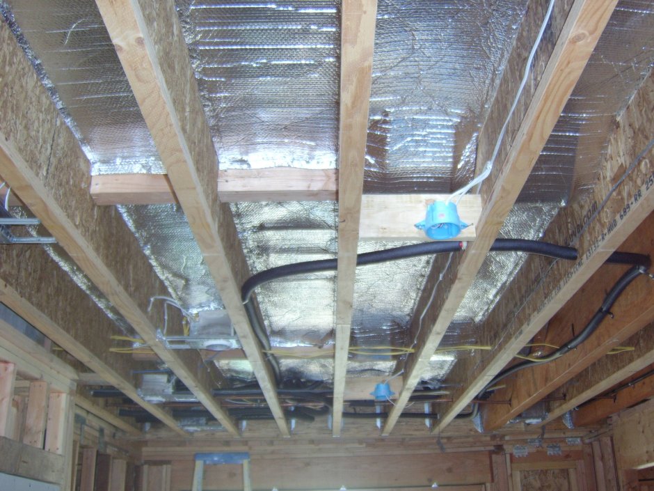 Утеплитель монтаж снизу