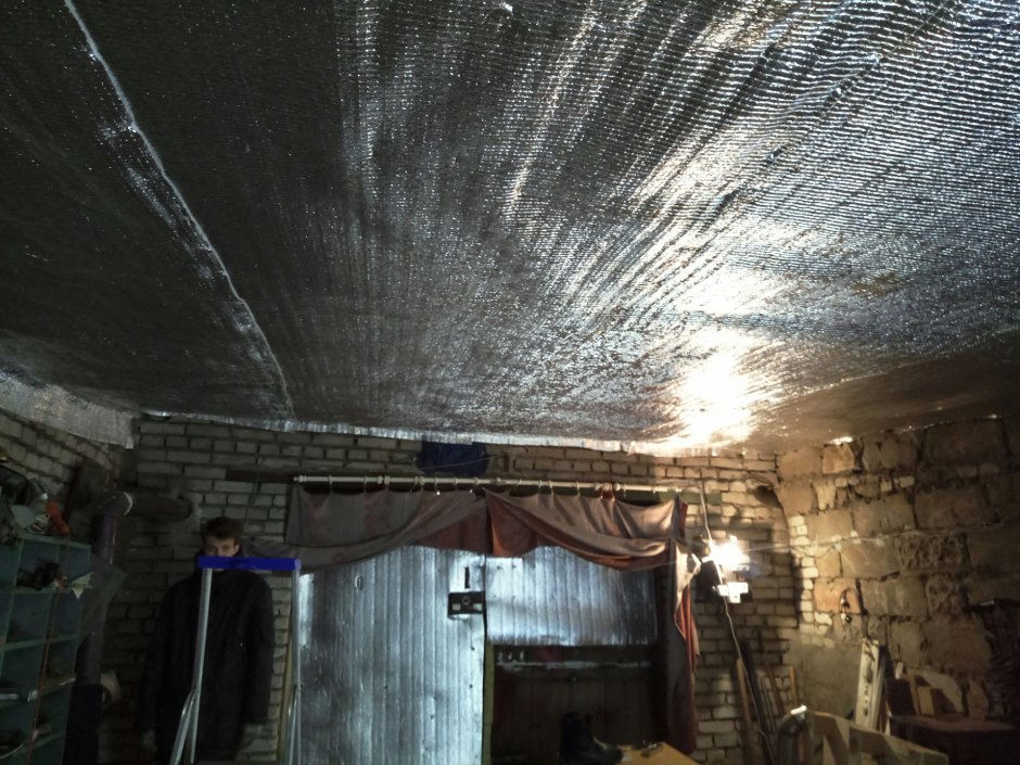 Теплоизоляция потолка в гараже