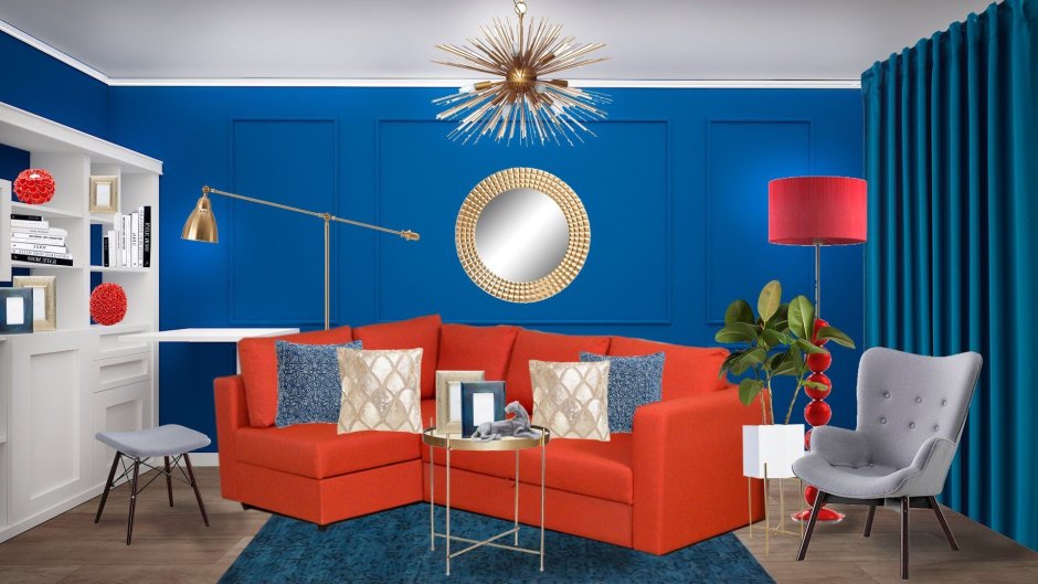 Красный интерьер