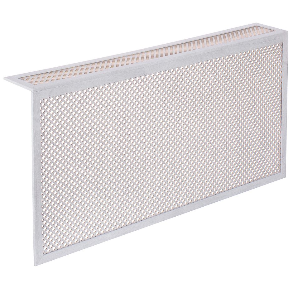 Короб декоративный для радиатора Глория 60х120 см цвет пепельный