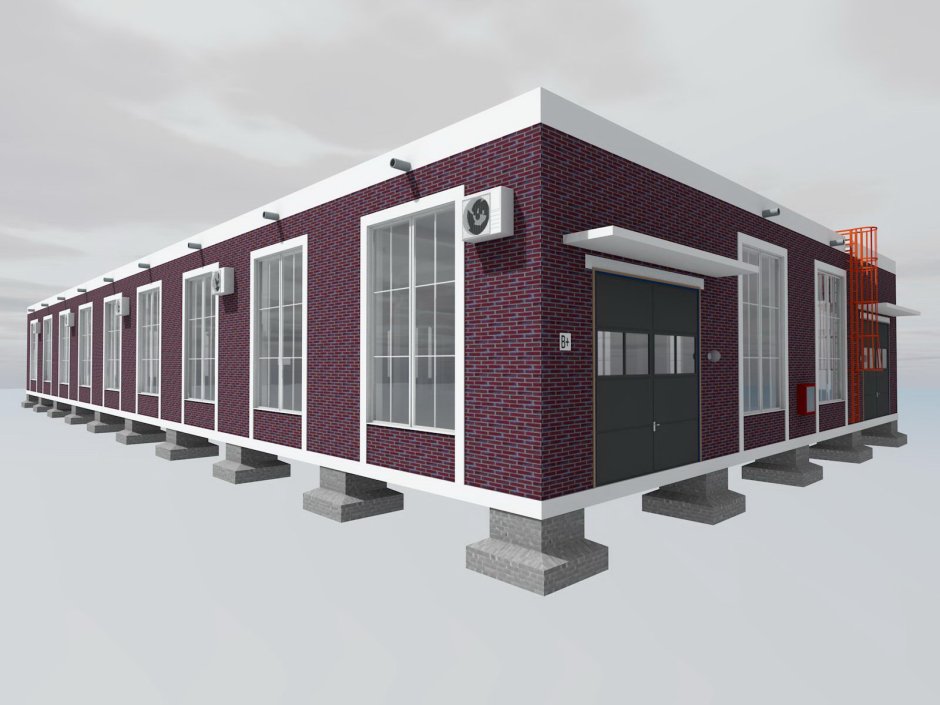 Двухэтажный павильон